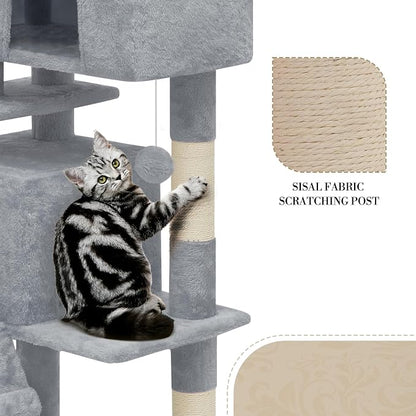 Athena Collection Cat Tree, 62 Inch Cat Tree Tower - Image 6