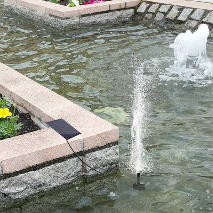 Solar Fountain Pump Kit with Separate Solar Panel, 1.8 W Upgraded Solar Water - Image 7