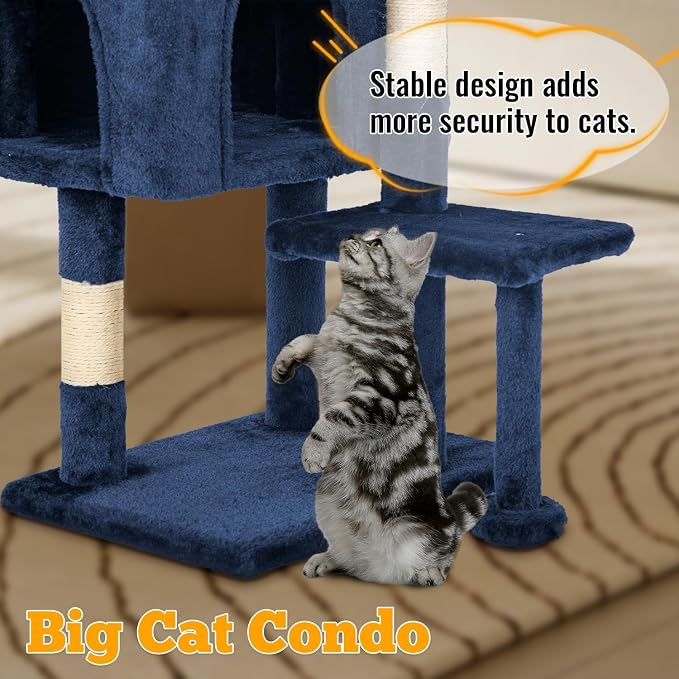 FDW 37.8 inch Cat Tree Cat Tower - Image 6
