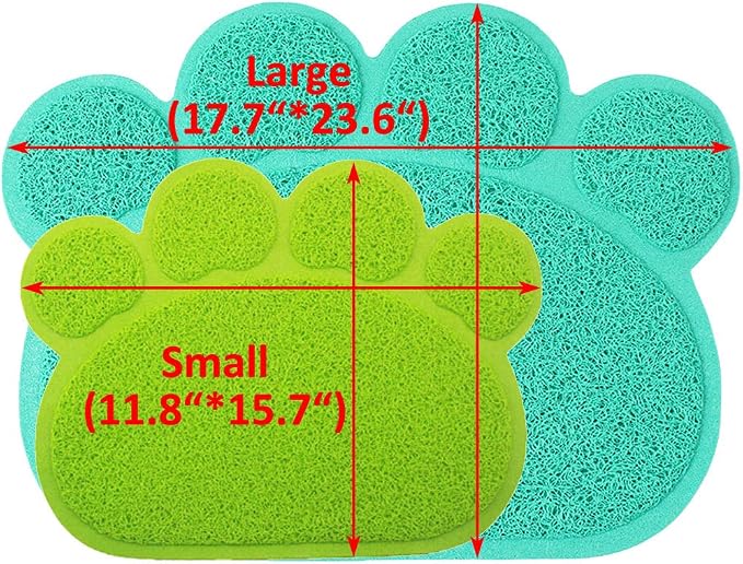 PVC Pet Dog Cat Puppy Kitten Dish Bowl Food Water Feeding Placemat, Non-Slip - Image 3