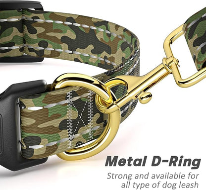 MOODEL Reflective Dog Collar for Large Dogs, Cute Camouflage Adjustable - Image 5
