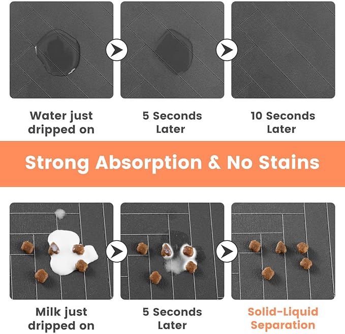 Pet Feeding Mat-Absorbent Pet Placemat - Image 3