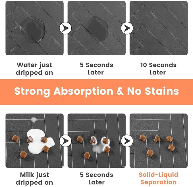 Pet Feeding Mat-Absorbent Pet Placemat - Image 3