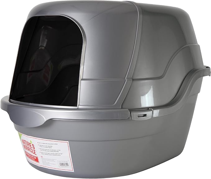 Nature’s Miracle Hooded Flip Top Litter Box by NaturesMiracle