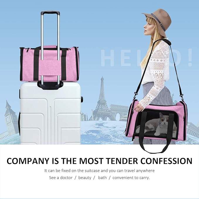 Henkelion Large Cat Carriers Dog Carrier Pet Carrier - Image 6