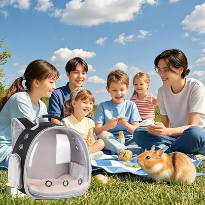 Portable Small Animal Backpack Travel Breathable Pet Carrier Bag Cages - Image 6