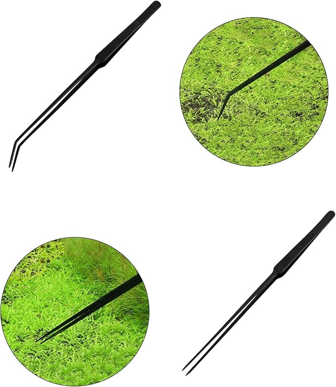 Aquascaping Tools 7 in 1 Kit Aquarium Plant Scissors Tools Set Curved & Waved - Image 7