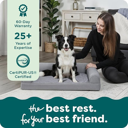 Furhaven Orthopedic Dog Bed for Large/Medium Dogs w/ Removable Bolsters & - Image 9