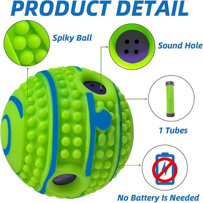 Spiky Interactive Dog Toys Ball, Shaking - Image 2