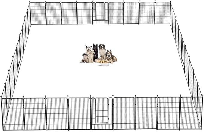 Dog Playpen 40 inch 36 Panels Indoor Outdoor Dog Pen by Jhsomdr