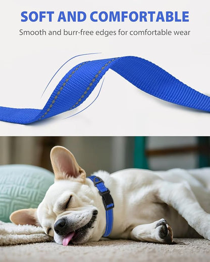 Joytale Small Dog Collar, Reflective and Adjustable Nylon Collar - Image 3