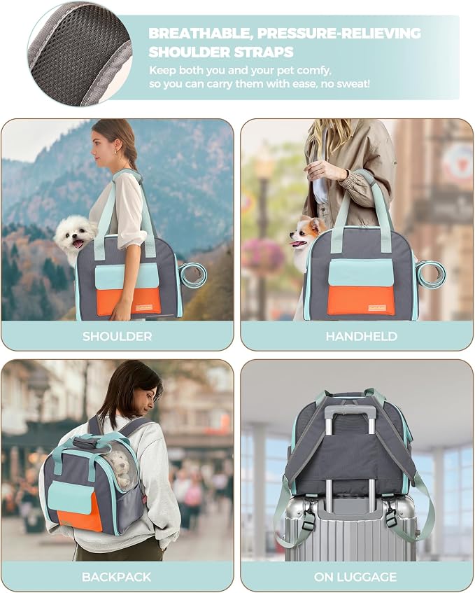 Expandable Cat & Small Dog Carrier Backpack, Soft-Sided Airline-Approved Pet - Image 5