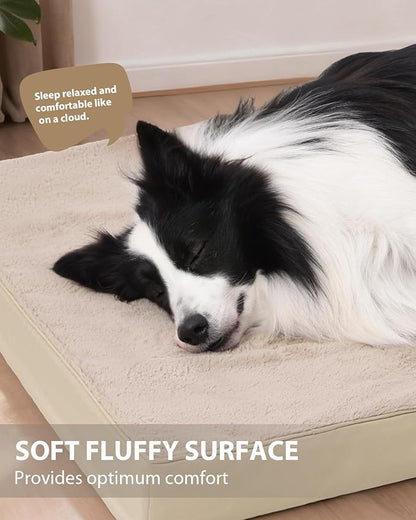 KSIIA Orthopedic Dog Bed Crate Waterproof Pet Mats - Image 3