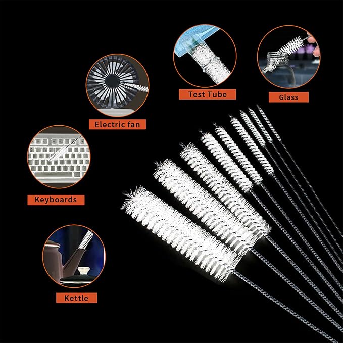 10 Pcs Flexible Drain Brush Straw Cleaner Brush Set, Pipe Cleaners Brush - Image 7