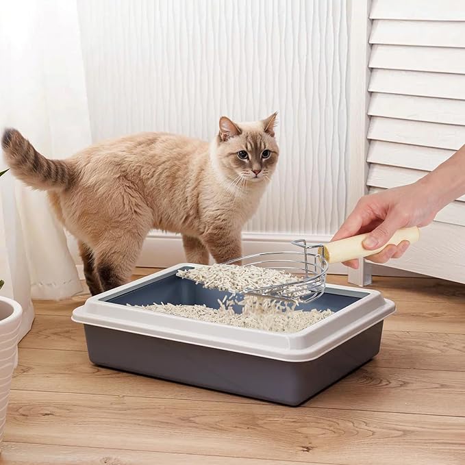 Ownpets Iron Metal Cat Litter Scoop, Heavy Duty Kitty Litter Scooper & Speed - Image 9