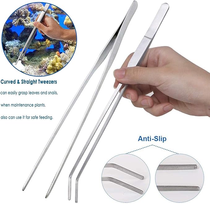 7 in 1 Aquarium Aquascaping Tools Kits, Stainless Steel Aquarium Plant Tools - Image 3