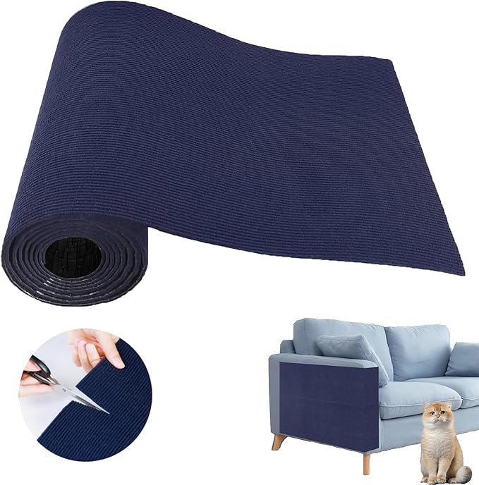 Cat Scratch Couch Furniture Protector, Adhesive Cat Scratch Pad Deterrent by SREBAY