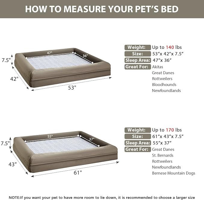 WNPETHOME Giant Dog Bed, Washable Dog Couch - Image 3