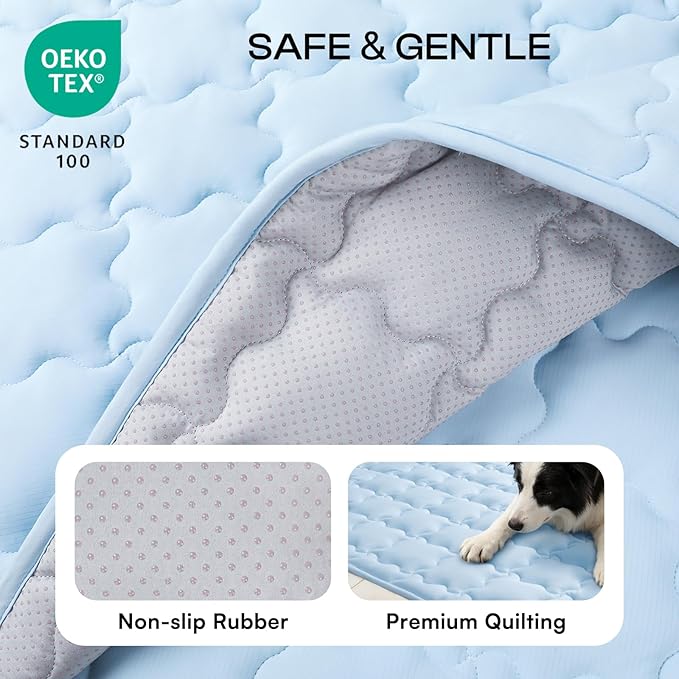 Luciphia Premium Dog Cooling Mat Non-Slip Q-MAX>0.5 Self-Cooling Pad - Image 4