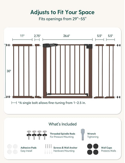 Babelio 29-55" Extra Wide Baby Gate - Image 7
