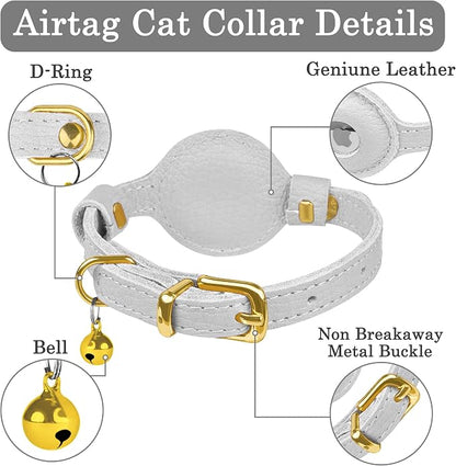 OOPSDOGGY Leather AirTag Cat Collar - Image 3
