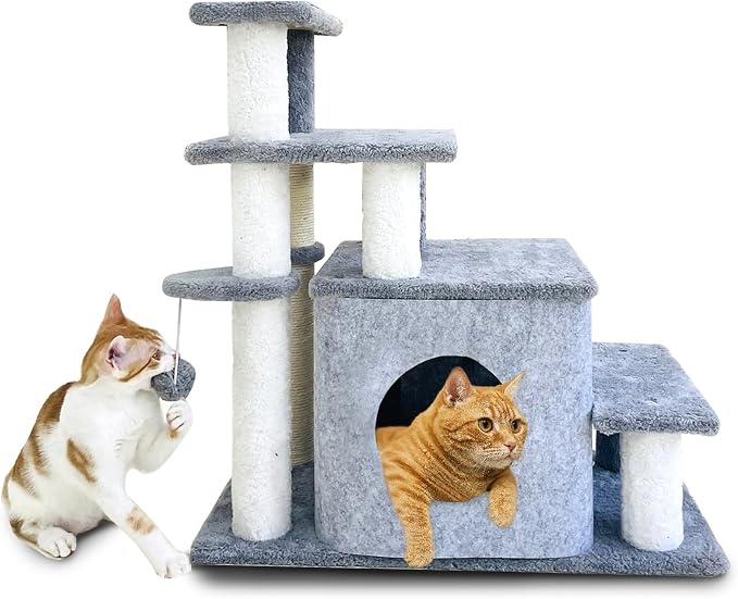 25.6in Cat Tree Tower, Cat Condo by Unknown