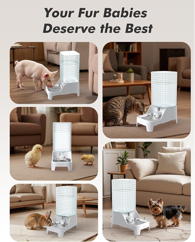 Automatic Dog Water Bowl Dispenser - 8L Large Gravity Cat Water Dispenser with - Image 9