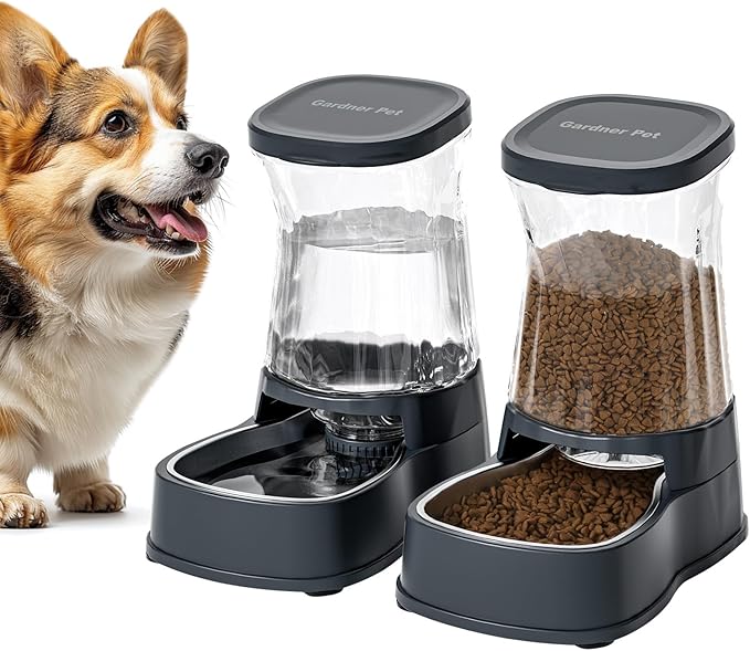 Gardner Pet Automatic Dog Water Dispenser Gravity Stainless Steel Waterer & by GardnerPet