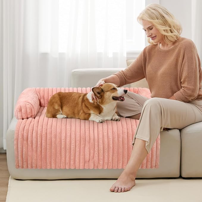 Luxurious Dog Couch Bed, Washable Calming Dog Couch Cover, Removable Couch - Image 8