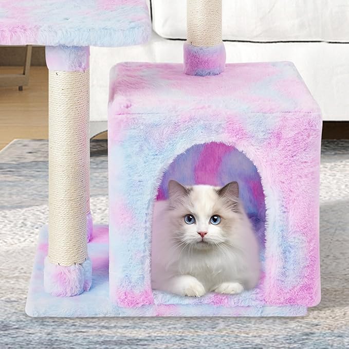 FISH&NAP Cute Cat Tree Kitten Cat Tower - Image 4