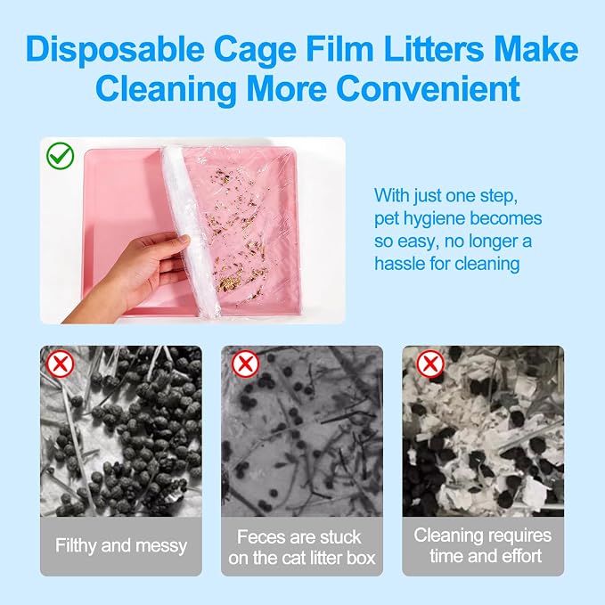 Disposable Cage Liners 50PCS, Plastic Litter Liner Bag - Image 3