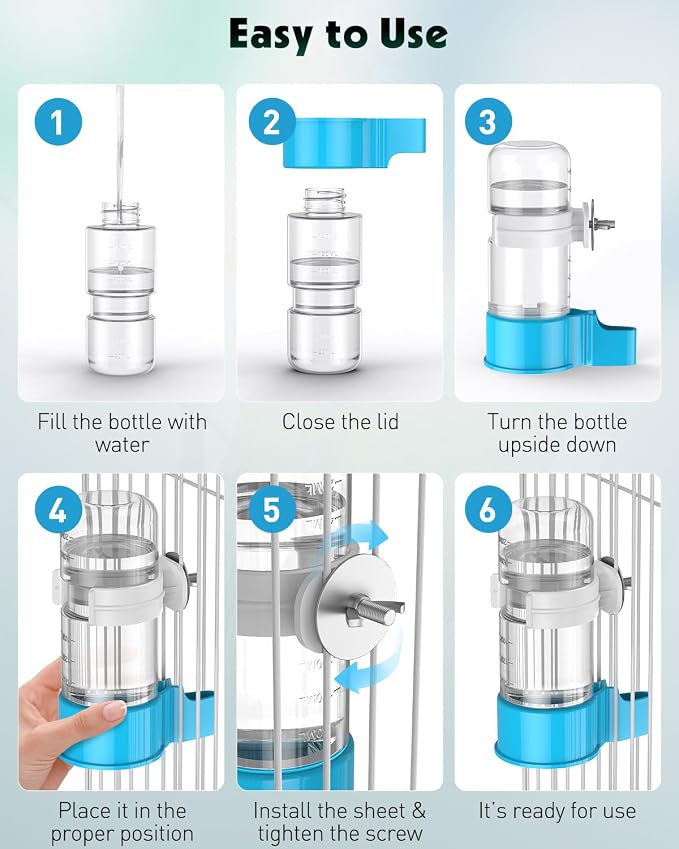 Pawfly Bird Water Dispenser, Automatic Water Feeder, Plastic Bird Cage Dispenser - Image 4
