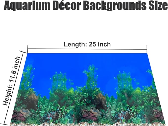 Fish Backgrounds Paper Double Sides Undersea Aquarium Background Poster - Image 5