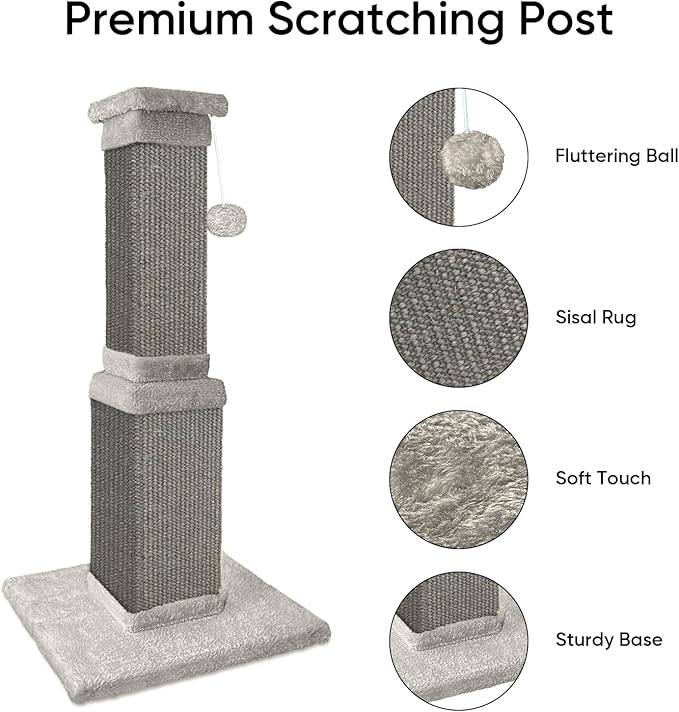 AGYM Cat Scratching Post, 32 Inch Cat Scratching Posts - Image 2