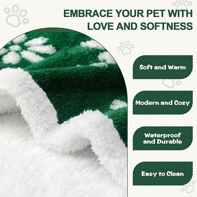 Waterproof Blanket for Dog Cat or Adult, Cute 3D Textured Flower Dog Blanket - Image 3