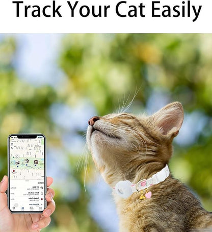 Breakaway Cat Collar with Airtag Holder, Kitten Collar with Apple Air Tag - Image 4
