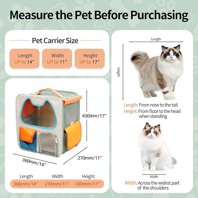 Cat Carrier with Wheels Airline Approved, Removable Pet Carrier Outdoor on - Image 2