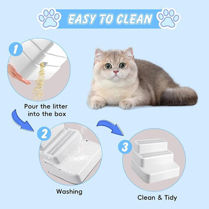 Adjustable 3 Steps Litter Box Ramp, Litter Box Step - Image 5