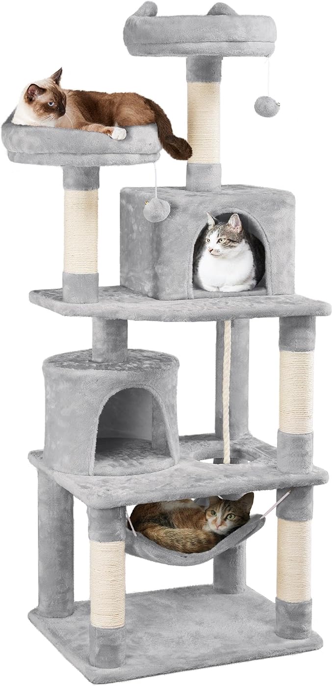 Yaheetech 62.5inches Cat Tree Cat Tower Cat Condo by Yaheetech
