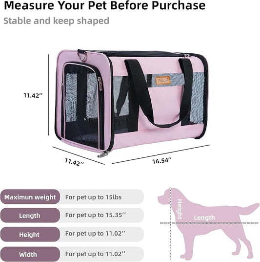 YUNIQUE Soft-Sided Cat & Dog Carrier - Image 2