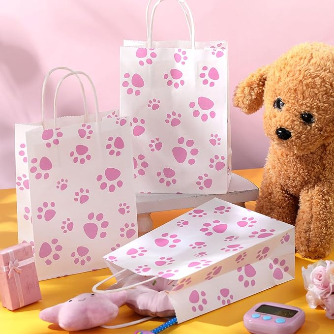 Blulu 20 Pcs Puppy Dog Paw Gift Bags - Image 4