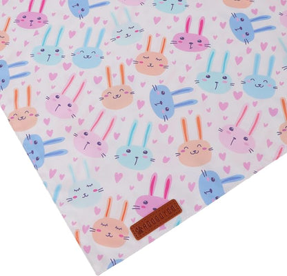 ADOGGYGO Easter Dog Bandanas 2 Pack, Reversible Bunny Carrot Print Puppy Scarf - Image 6
