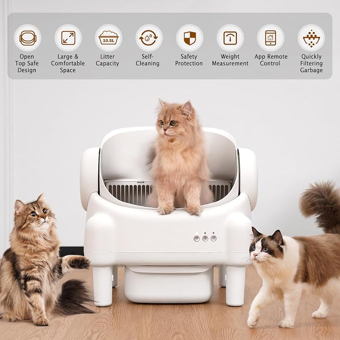 Self Cleaning Litter Box, Open Top Automatic Litter Box - Image 5