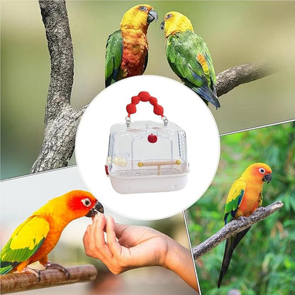 Bird Travel Carrier, Transparent Bird Carry Bag, Lightweight Sturdy Travel Tote - Image 5