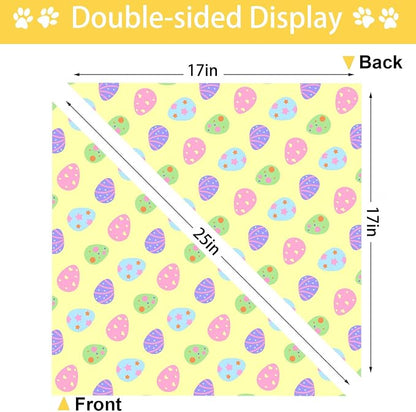 Easter Dog Bandana, 2 Pack Adjustable Holiday Party Birthday Pets Rabbit Easter - Image 5