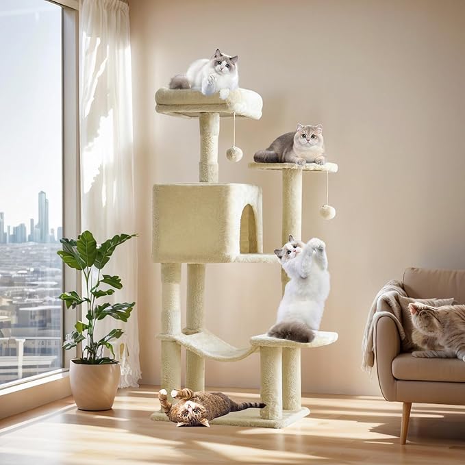 Cat Tree Tower 44 Inch, Small Cat Tower - Image 7