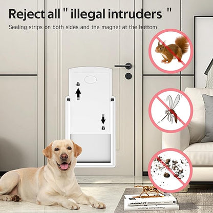 Large Dog Door for Door，Dog Door for Exterior Door Stainless Steel Frame - Image 5