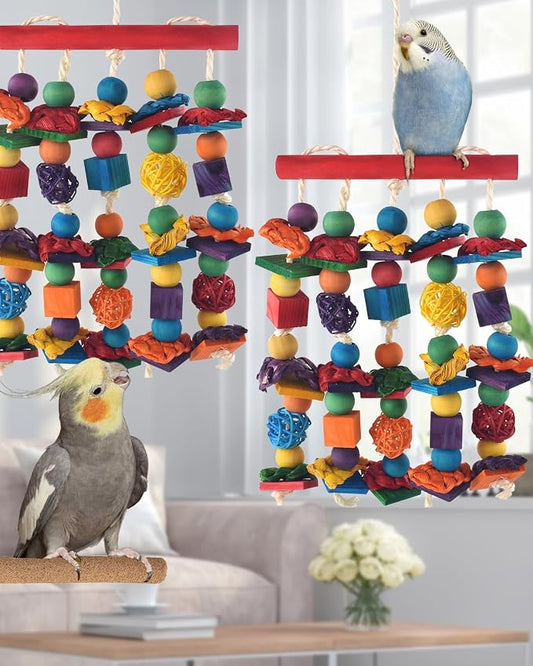 Bird Toys, for Medium Small Cockatoos Budgie Lovebird Cockatiel Conure - Image 2