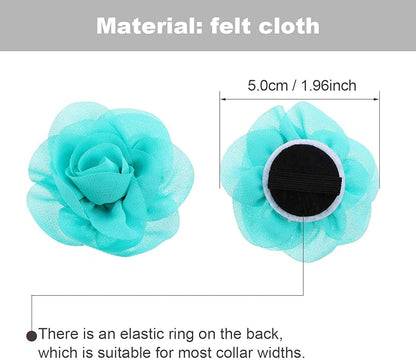 Leinuosen 14 Pcs Flower for Dog Collar Pet Collar Flowers Charms Multi Color - Image 2