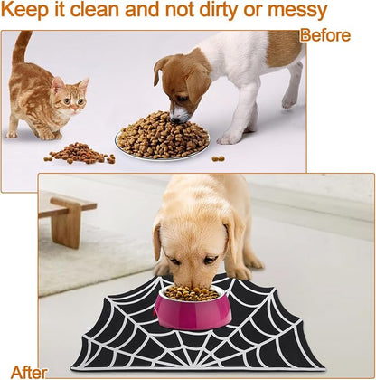Halloween Pet Mat for Food and Water, Pet Feeding Mat for Dog Cat Bowl - Image 5